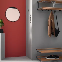 Estante zapatero Tamburin 100 cm, Roble-negro