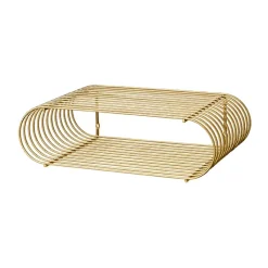 Estantería Curva, latón