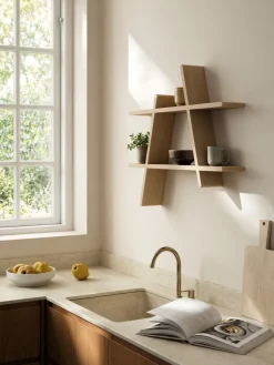 Estantería de pared A-Shelf Large 78x12x67 cm, Oak