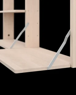 Estantería de pared con escritorio Gridlock - M1-A4-0-D, Natural Ash