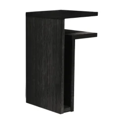 Estantería de pared F-shelf, negro, estante a la derecha