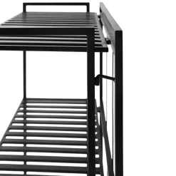 Estantería de pared Manhattan Low 65,5x33x79,5 cm, Black