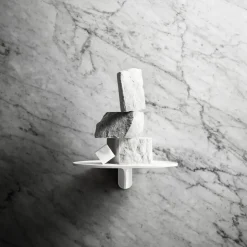 Estantería de pared Museum NM&.045, Marrón oscuro