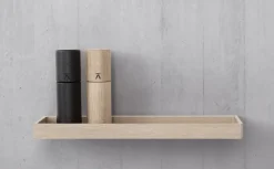 Estantería de pared Shelf 10 32 cm, Lacquered oak