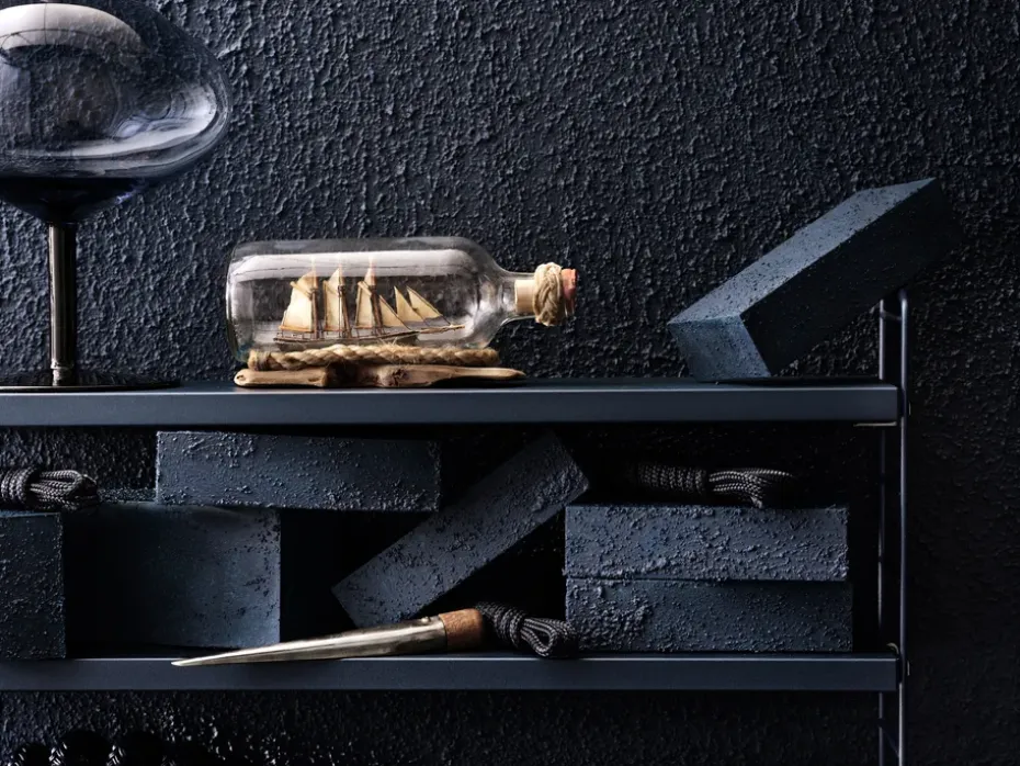 Estantería de pared String Pocket, Nybro azul