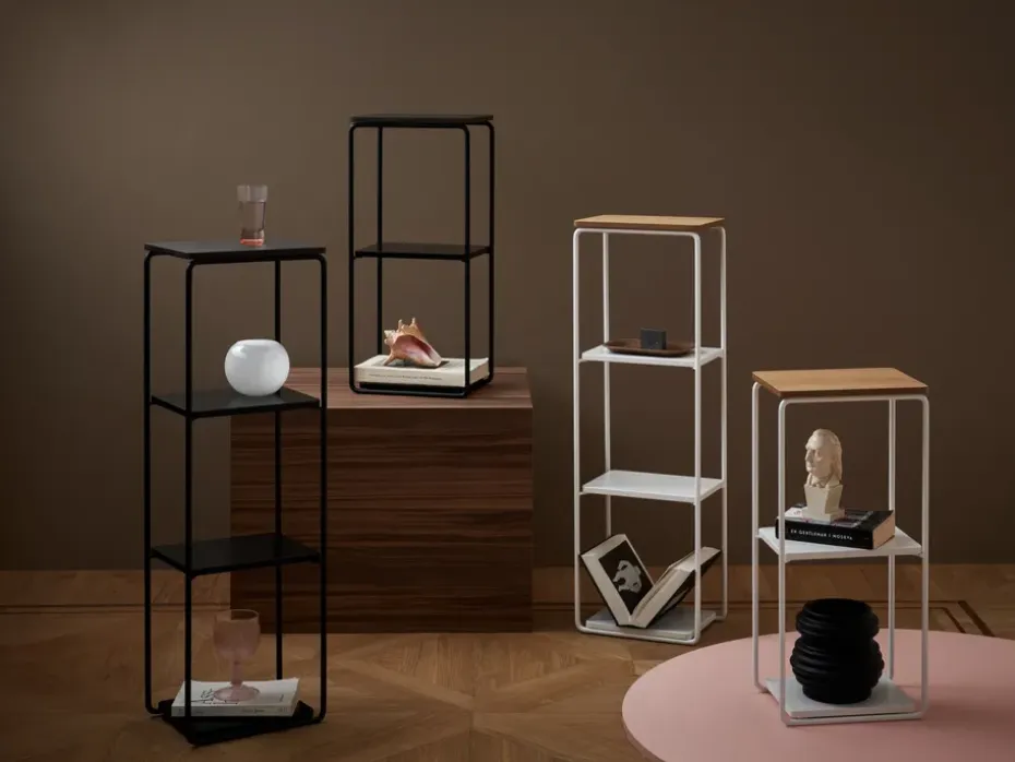 Estantería Mixrack Floor Shelf S 26x19x57,2 cm, Stained oak-black