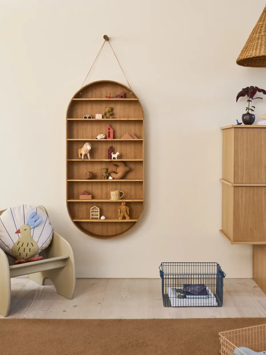 Estantería Oval Dorm, Oiled oak