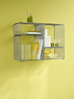 Estantería Panton Wire Half Height 34,8x17,2x25,7 cm, Chrome