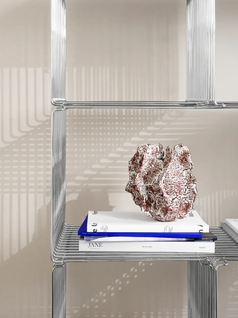 Estantería Panton Wire Single 34,8x34,8x34,8 cm, Chrome