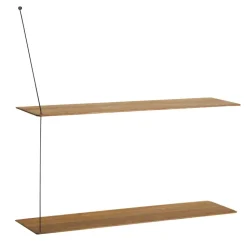 Estantería Stedge 80 cm, roble ahumado