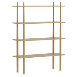 Estantería Stories con 4 estantes, Oak