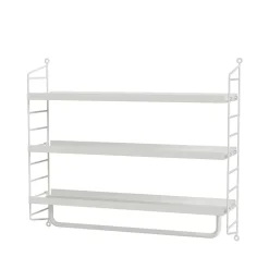 Estantería String Pocket metal, blanco