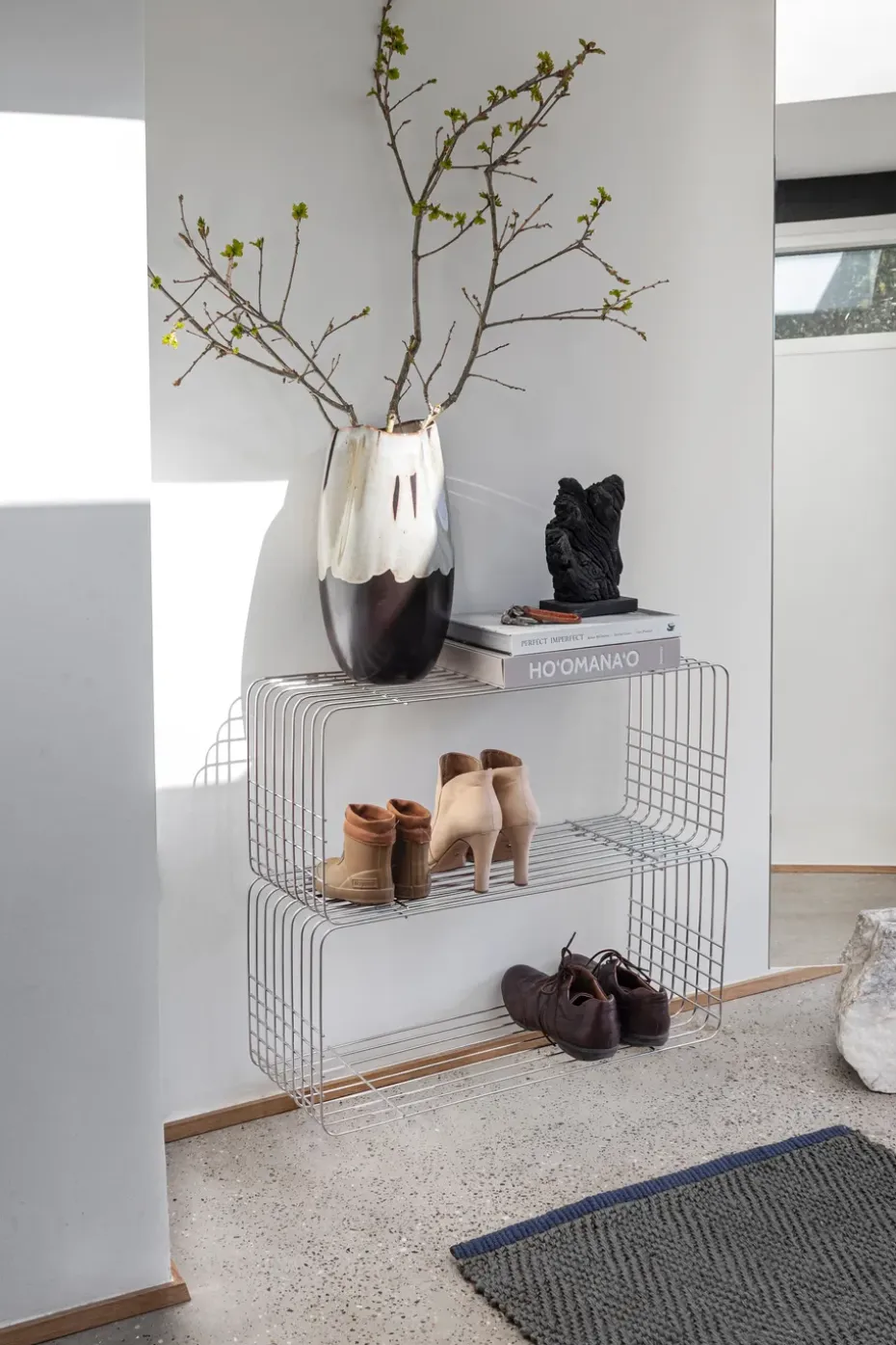 Estantería Wire, Chrome, 31x70x26 cm