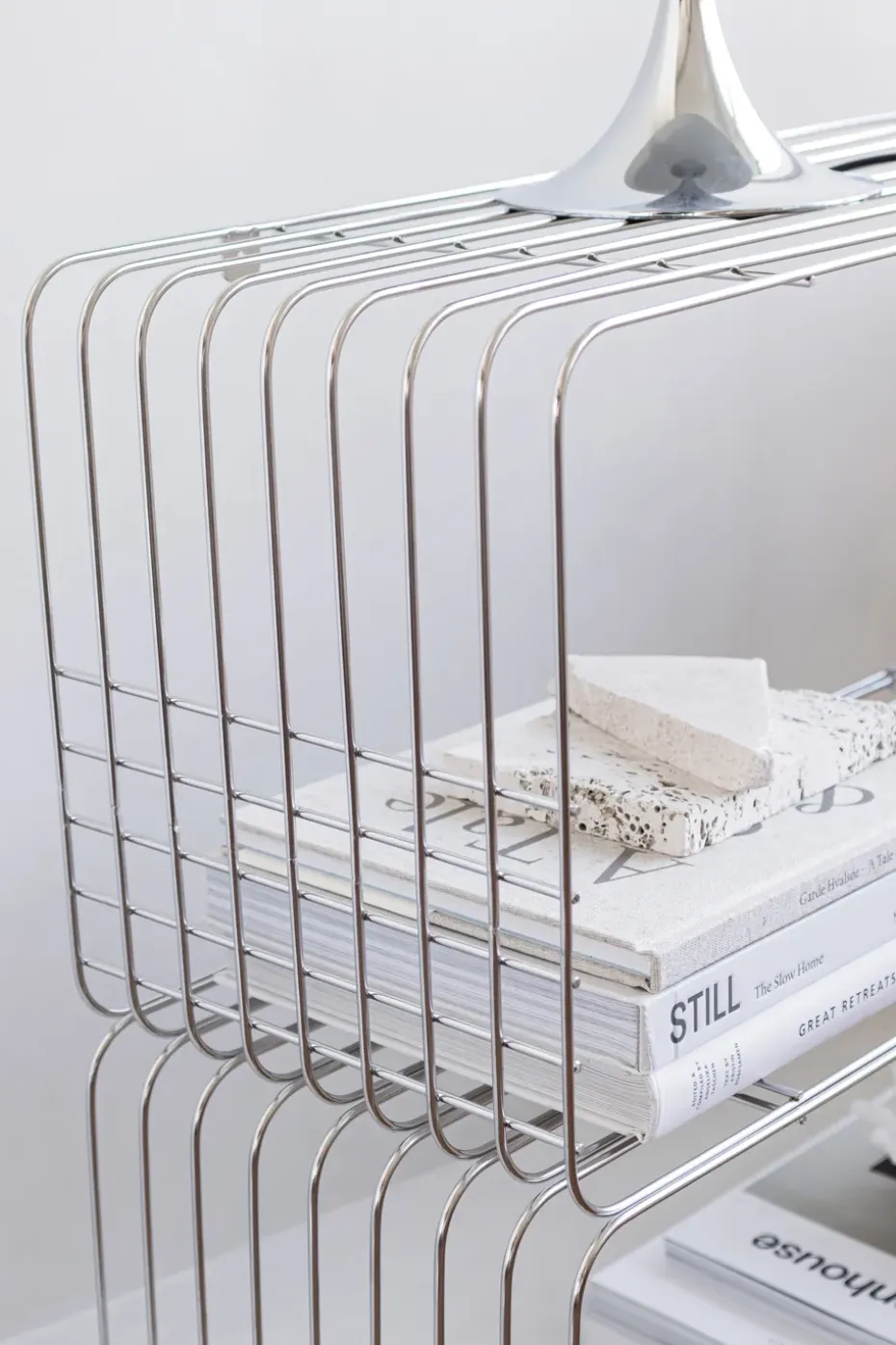 Estantería Wire, Chrome, 31x70x26 cm