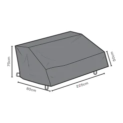 Funda protectora para Brafab sofá, Negro 80 cm