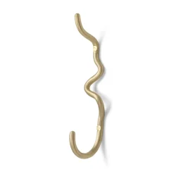 Gancho Curvature sencillo, latón