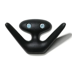 Gancho de pared Mama, negro con estructura