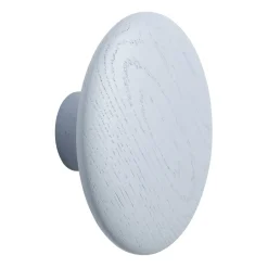 Gancho Dots wood light blue, Ø13 cm