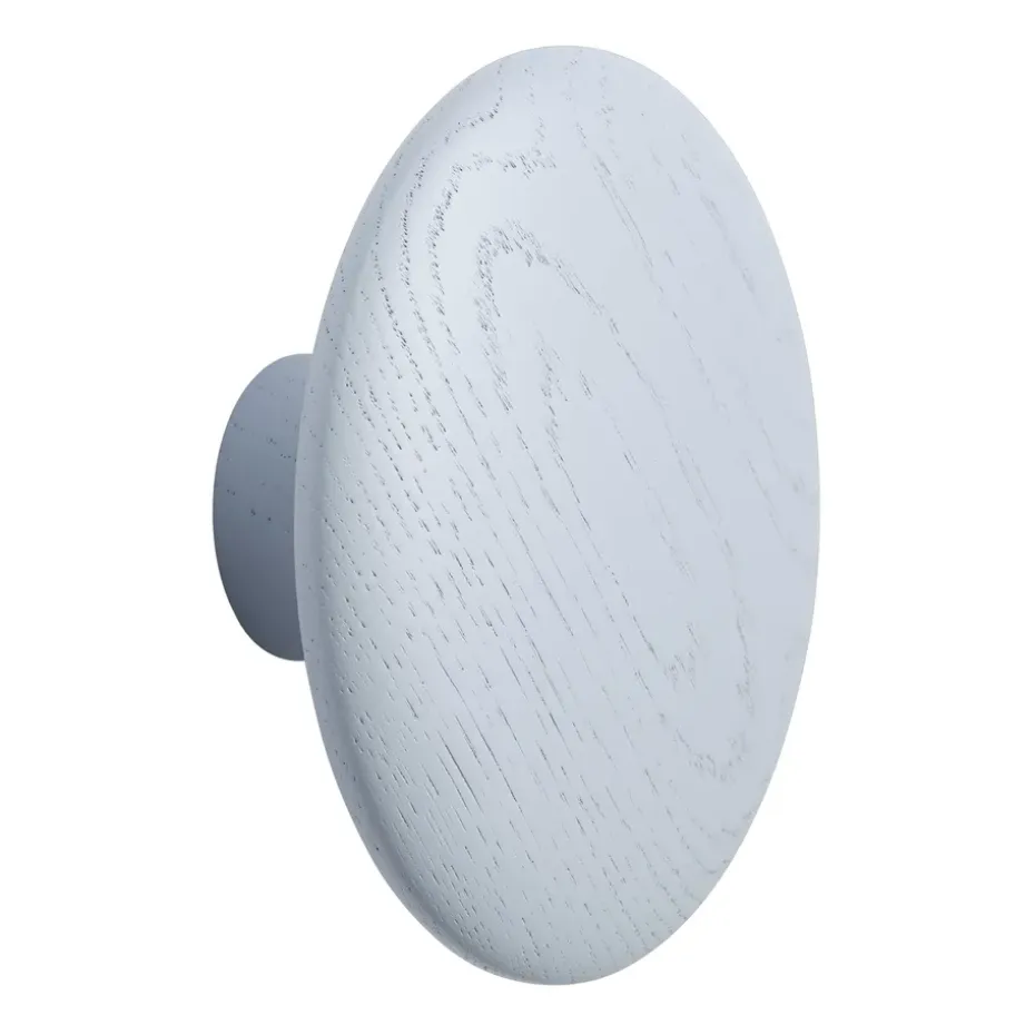 Gancho Dots wood light blue, Ø13 cm