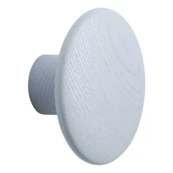 Gancho Dots wood light blue, Ø9 cm