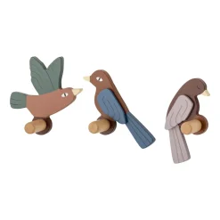 Gancho Lewi 3 piezas, pájaros