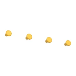 Gancho pequeño Classic 4-pack, Sun yellow