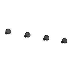 Gancho pequeño Classic 4-pack, Negro