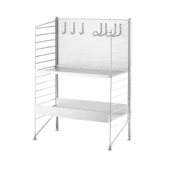 Gancho vertical String Outdoor, Acero inoxidable, paquete de 4