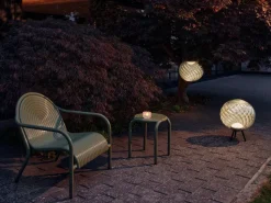 Groove lounge chair, Moss