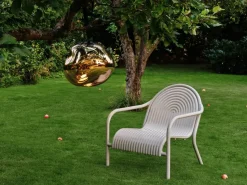 Groove lounge chair, Putty