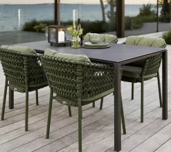 Juego de cojines para silla Ocean/Basket/Moments, Wove dark green