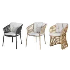 Juego de cojines para silla Ocean/Basket/Moments, Wove light brown