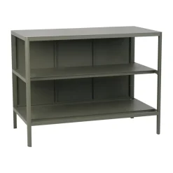 Kelia cocina de exterior con banco y estantes, Nordic green, 121x91x64 cm