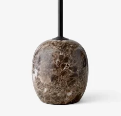 Lato Mesa LN8, Lacquered walnut-Emperador marble