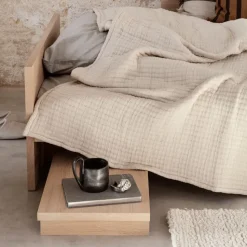 low table Mesa auxiliar Kona, Oak natural veneer