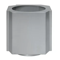 Maceta Funki M 40 cm, Brushed Aluminium