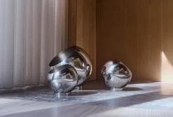 Maceta Globe Ø21 cm, Plata