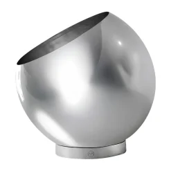 Maceta Globe Ø17 cm, Plata