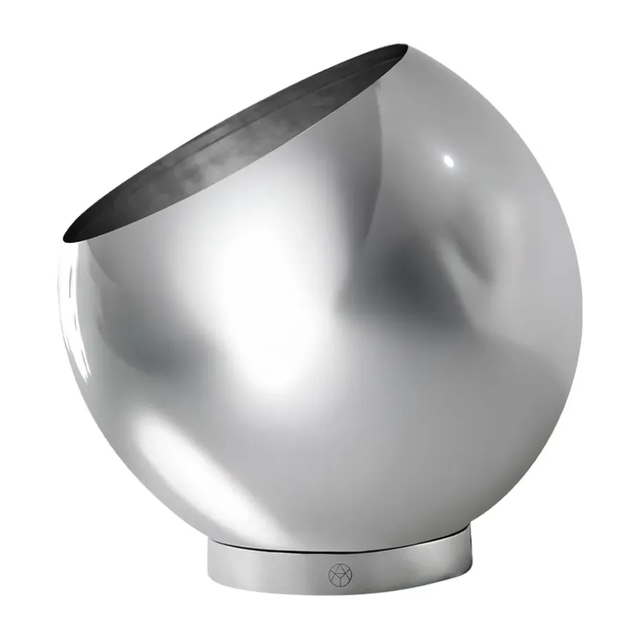 Maceta Globe Ø17 cm, Plata