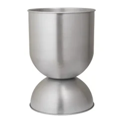Maceta Hourglass mediana Ø40 cm, Aluminio