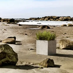 Maceta Jorda, Galvanizado, 40x40cm