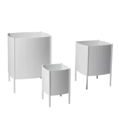 Maceta Konvex Pot, Blanco, grande Ø47 cm