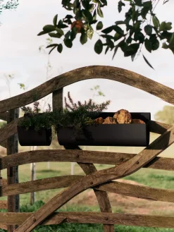 Maceta para balcón Uma large 60 cm, Black