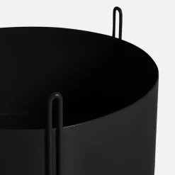Maceta Pidestall large Ø40 cm, negro