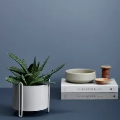 Maceta Pidestall S Ø15 cm, gris