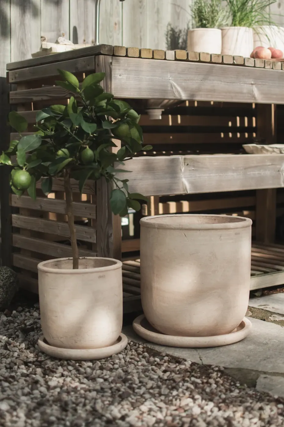 Maceta Terra, Sand, Ø33 × 36 cm