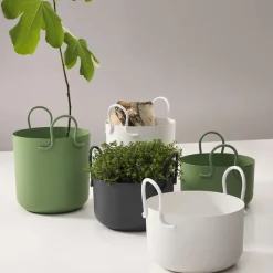 Maceta Tivoli Ø30 cm, alta, blanco