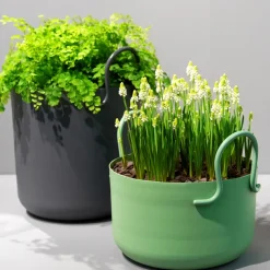 Maceta Tivoli Ø30 cm, alta, gris oscuro