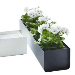 Macetero de ventana Jorda, Negro 100 cm