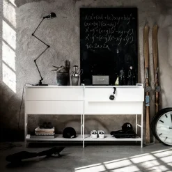 Módulo de cajón Molto 560, Blanco, incl. marco de metal blanco